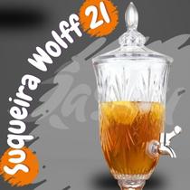 Suqueira de Cristal Ecológico com Pé e Tampa Palm Tree 2L Wolff