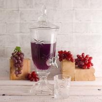 Suqueira de Cristal Ecológico com Pé e Tampa Palm Tree 2L Wolff