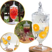 Suqueira de Vidro com Torneira Diamante 2L Snel Home