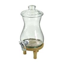 Suqueira Dispenser de bebida com base de madeira 2.5 litros Suqueira Dispenser de bebida com base de madeira 2.5 litros