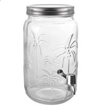 Suqueira Dispenser para Agua Sucos e Refrigerantes Vidro 3,5lts Palmeira