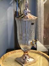 Suqueira Fratello em cristal ecologico com pe e tampa 2L cor cobre Suqueira Fratello em cristal ecologico com pe e tampa 2L cor cobre