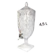 Suqueira Jarra Diamond Suco Agua 4,5 Litros Acrílico Crystal