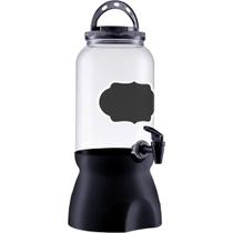 Suqueira Pote De Plástico Com Torneira 3600 Ml Com Lousa Pta Suqueira Pote De Plástico Com Torneira 3600 Ml Com Lousa Pta