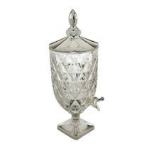Suqueira Vidro Cristal Torneira Agua Aromatizada 5 Litros