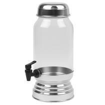 Suqueira Vidro Tampa Base Torneira Aluminio Festa Agua Saborizada