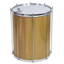 Surdo Surdão 60 x 18 Polegadas Madeira Verniz 8 Afin Cromado Luen