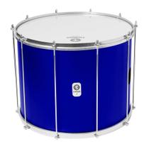 Surdo timbra 20x40cm azul escuro c/aro cromado pele leitoso e napa inv 10af Surdo timbra 20x40cm azul escuro c/aro cromado pele leitoso e napa inv 10af