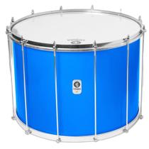 Surdo timbra 22x40cm azul claro c/aro cromado pele leitosa e napa inv 12af Surdo timbra 22x40cm azul claro c/aro cromado pele leitosa e napa inv 12af