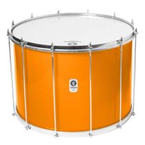 Surdo timbra 22x40cm laranja c/aro cromado pele leitosa e napa inv 12af Surdo timbra 22x40cm laranja c/aro cromado pele leitosa e napa inv 12af