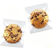 SUREHOME Sacos para Biscoitos com Fecho, 200 Unidades 5x6 Polegadas Sacos de Celofane Transparentes Autoadesivos para Embalagem de Biscoitos Sacos Plásticos Reutilizáveis para Presentes, Lembrancinhas e Embalagens de Doces