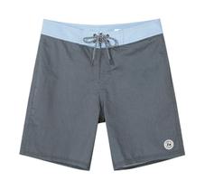 SURF CUZ Shorts Vintage Cruzer Masculino Estilo Boardshort Chino com Stretch (Azul Claro e Preto, 36) SURF CUZ Shorts Vintage Cruzer Masculino Estilo Boardshort Chino com Stretch (Azul Claro e Preto, 36)