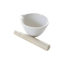 Suribachi Tigela Amassador Temperos 7,5cm Com Pilão Pequeno Suribachi Tigela Amassador Temperos 7,5cm Com Pilão Pequeno