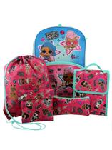 Surpresa l.O.L. Bonecas Meninas 16" Mochila 5 peça Conjunto Escolar