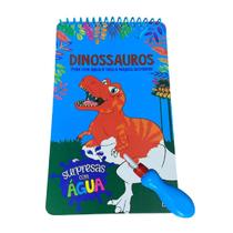 Surpresas com Água: Dinossauro Kit c/ Livro Desenhos+Pincel