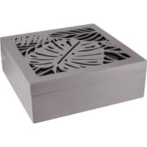 SURYA CAIXA ORGANIZADORA 7x20x20cm MDF CINZA SURYA CAIXA ORGANIZADORA 7x20x20cm MDF CINZA