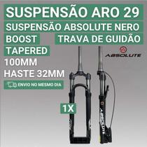 Suspensão Absolute Aro 29 Suspensão Aro 29 Absolute Nero Boost Suspensão 100mm Haste de 32mm Suspensão Absolute Aro 29 Suspensão Aro 29 Absolute Nero Boost Suspensão 100mm Haste de 32mm