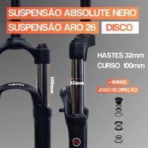 Suspensão Absolute Nero Aro 26 Suspensão Aro 26 Absolute Nero Suspensão Nero Aro 26 120mm 100mm 80mm