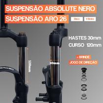 Suspensão Absolute Nero Aro 26 Suspensão Aro 26 Absolute Nero Suspensão Nero Aro 26 120mm 100mm 80mm