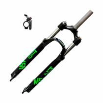 Suspensão Bike MTB 100mm Aro 19 Masterschock MT-20 32mm Ahead Set Trava no Guidão e Freio a Disco Verde