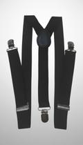 Suspensório Adulto Elástico Preto Ajustável