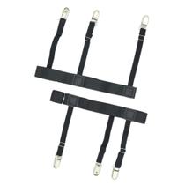 Suspensório Cinta Liga T Holder Segura Camisa Cor Preto 1 Par