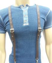 Suspensório de couro Marrom SU027