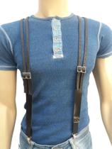 Suspensório Duas Tiras Preto Su012