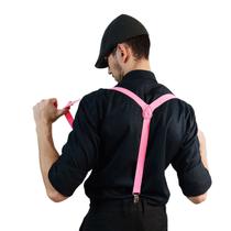 Suspensório e Gravata Borboleta Adulto - Cores Neon