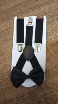 Suspensório infantil com gravata