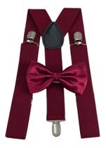 Suspensório King 3,5cm Largura + Gravata Borboleta Ref:246/247