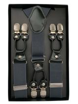 Suspensório King 3,5cm Masculino Luxo 6 Garras Reforçado Adulto