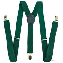 Suspensório Verde Musgo Adulto Para Padrinhos e Eventos