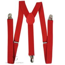 Suspensório Vermelho Adulto Para Padrinhos e Eventos