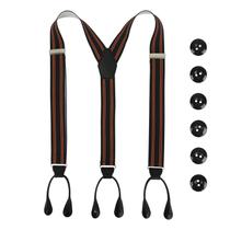 Suspensórios de botão LEHOMU ajustáveis de 3,5 cm de largura para homens Suspensórios de botão LEHOMU ajustáveis de 3,5 cm de largura para homens