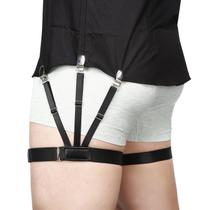 Suspensórios de Camisa Ajustáveis Elásticos Militares Kedofe Preto
