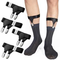 Suspensórios de meias STAY GENT para homens, 2 pares e 4 ligas