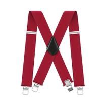 Suspensórios De Trabalho Masculinos Reforçados De 2 Polegadas De Largura Com Clipe Ajustável E