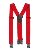 Suspensórios Dickies, clipe de cinto masculino, elástico, vermelho, tamanho único Suspensórios Dickies, clipe de cinto masculino, elástico, vermelho, tamanho único