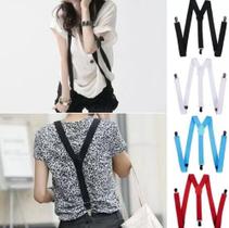 Suspensórios Masculino E Feminino - Largo 2,5cm - Várias Cor