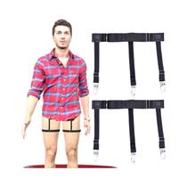 Suspensórios Masculinos Ajustáveis Elásticos Antiderrapantes Para Camisa, Resistentes a Marcas,