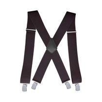 Suspensórios Masculinos Ajustáveis Em X Com Clipe, Resistentes E Sólidos Para Trabalho E Jeans