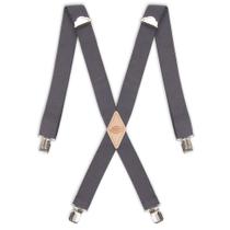 Suspensórios masculinos Dickies Solid Straight Clip Charcoal