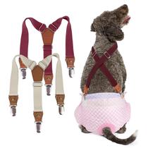 Suspensórios para cães Pet Soft Diaper Keeper para cadelas