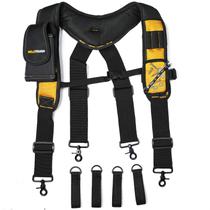 Suspensórios para cinto de ferramentas MELOTOUGH Magnetic com suporte para telefone amarelo Suspensórios para cinto de ferramentas MELOTOUGH Magnetic com suporte para telefone amarelo