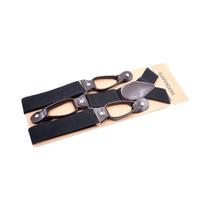 Suspensórios Vintage Elásticos Ajustáveis de Couro, Suspensórios Masculinos E Femininos Para