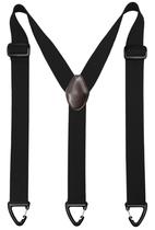 Suspensórios ZEAIFROOG Masculinos Pretos Reforçados com Passadores de Cinto de 1,5" Suspensórios ZEAIFROOG Masculinos Pretos Reforçados com Passadores de Cinto de 1,5"