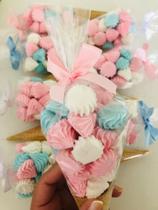 Suspiro Artesanal no Cone Colorido 30 UN Suspiro Artesanal no Cone Colorido 30 UN