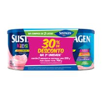 Sustagem kids kit com 2 latas de 350g sabor morango