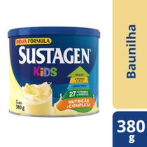 Sustagen Kids Complemento alimentar infantil baunilha 380g.